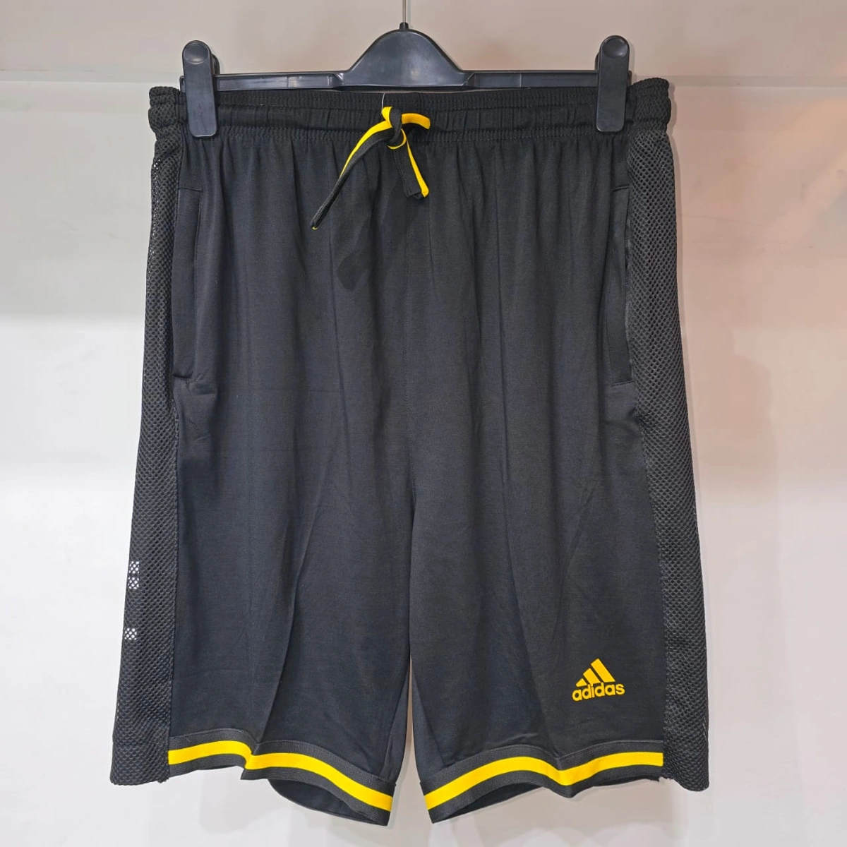 Adidas Black & Yellow Men’s Performance Shorts