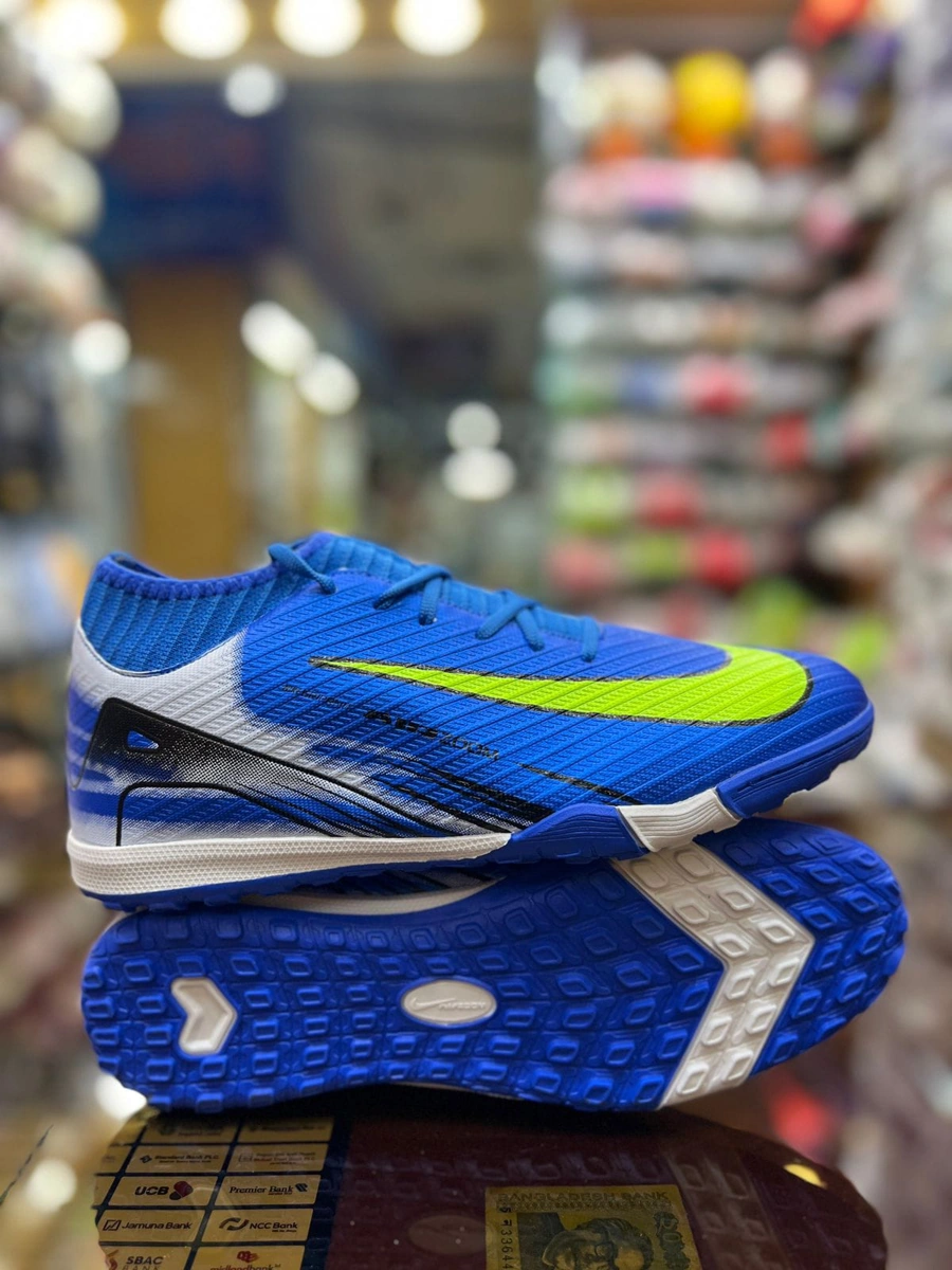 Nike Air Zoom Blue & White Football Turf Shoes