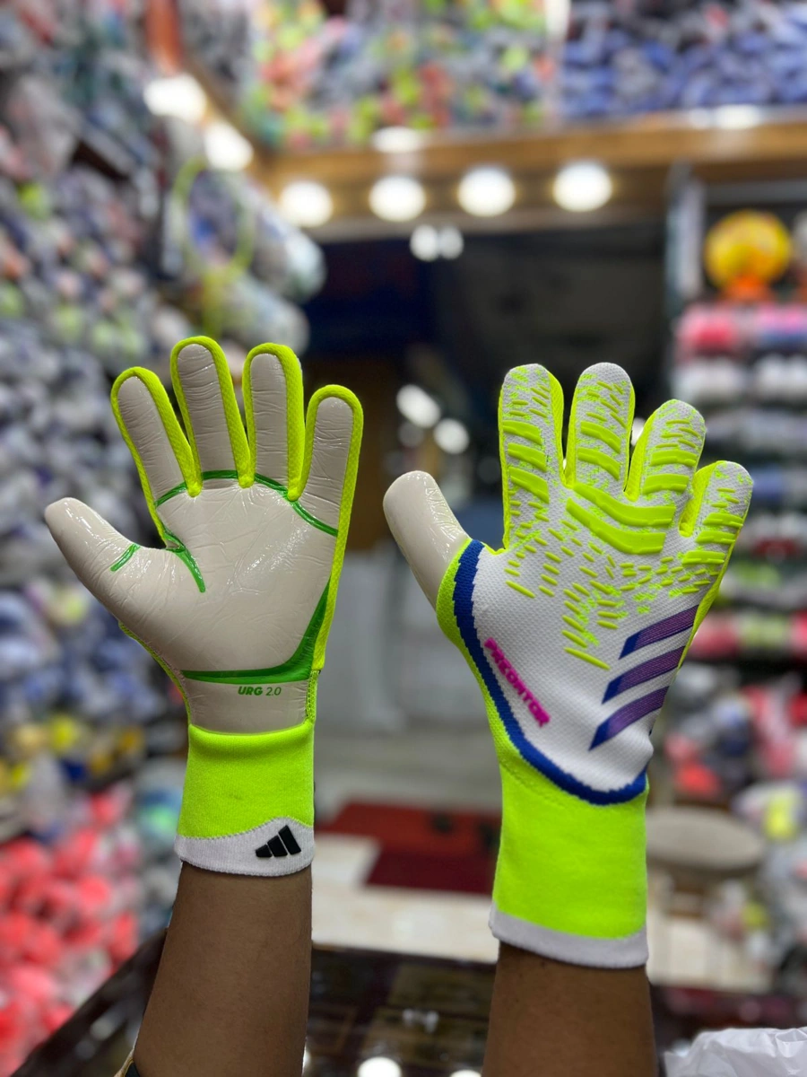 Adidas Predator Pro White & Volt Goalkeeper Gloves